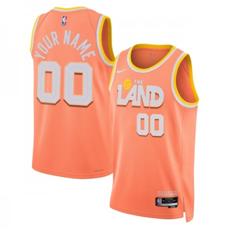 Dres Cleveland Cavaliers Prilagođeni Nike 2025-26 City Edition Naranča Swingman